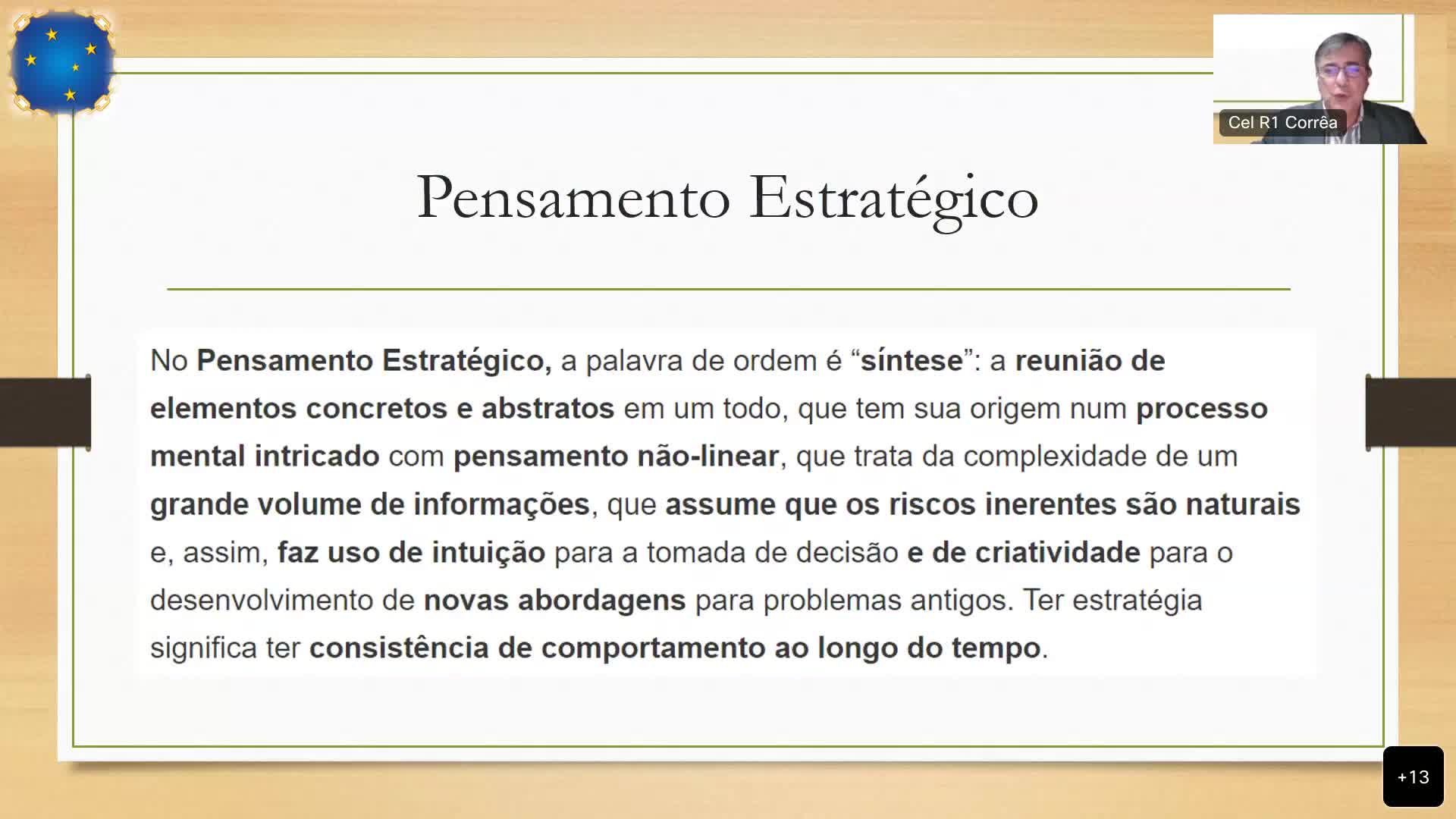 Auditório Webex CEMC  2023-2023 Cel Correa TCC CEMC