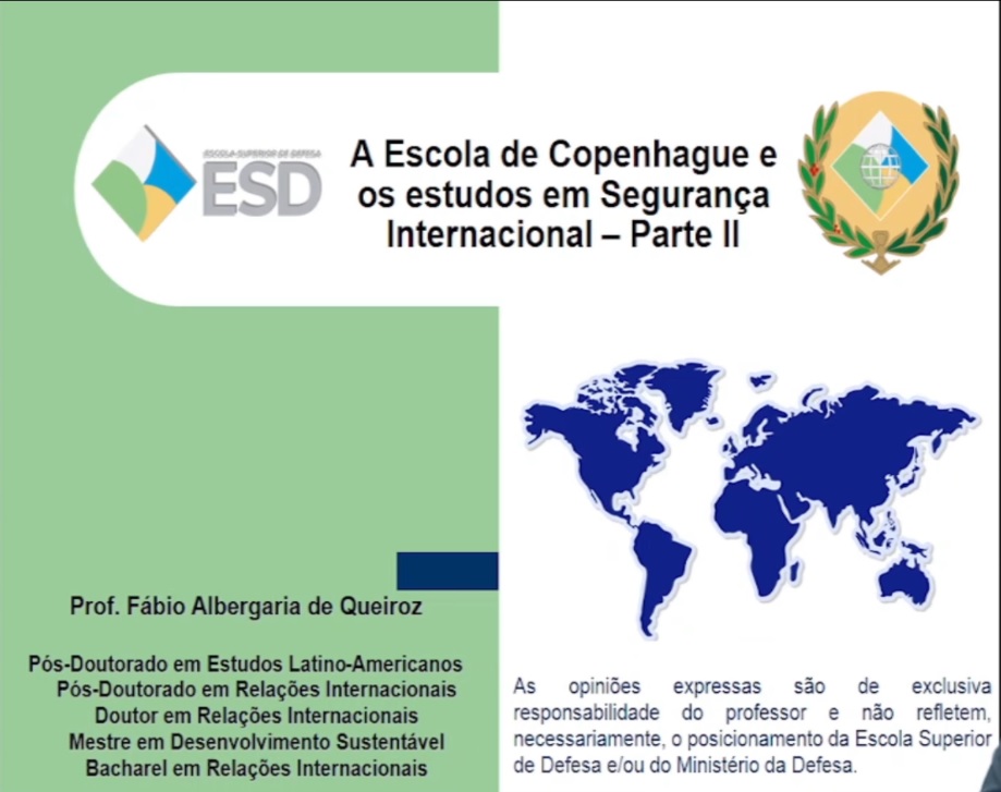 Segurança Internacional 1.5.2  A Prof Fábio